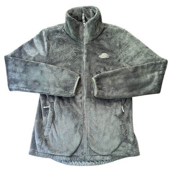 The North Face Osito Gray Full-Zip Fleece Jacket Women's Medium - Picture 1 of 7